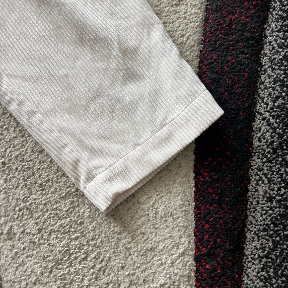 Rebecca Minkoff Ivory Corduroy Hadley High Waist Trousers - Picture 2 of 4